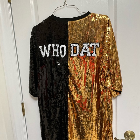 Sequine New Orleans Jersey Size Large, oversized dress shirt - Picture 2 of 8